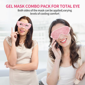 CONSGIJI close-up of gel beads inside mask demonstrating flexible cooling contact