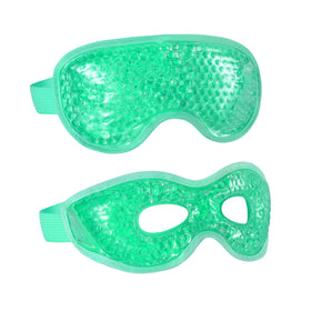 CONSGIJI front view of green gel eye mask package showing product benefits