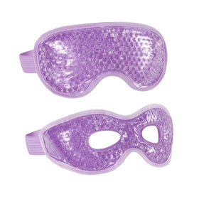 CONSGIJI front view purple gel eye mask showing contour and cooling comfort