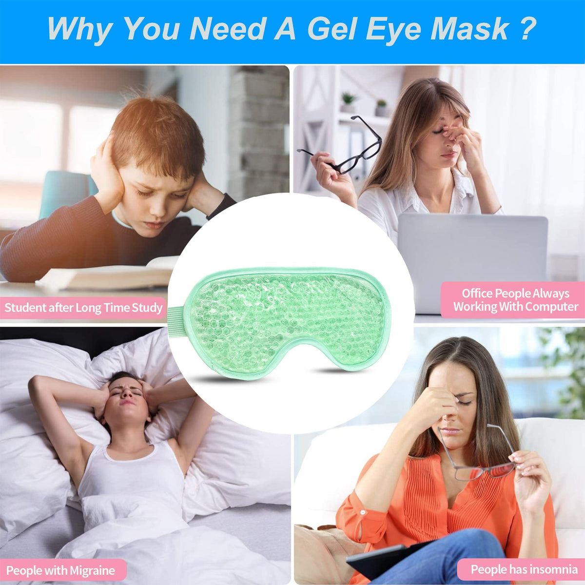 CONSGIJI eye mask on bedside table representing relaxation routine