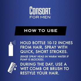 Consort bottle back displaying usage instructions and eco advantage