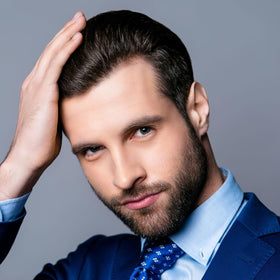 Consort hair texture detail showing natural movement and non-stiff finish