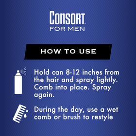 Consort can in hand showing 11 oz size and portability benefit