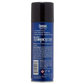Consort lifestyle shot with model using spray for long-lasting style benefit