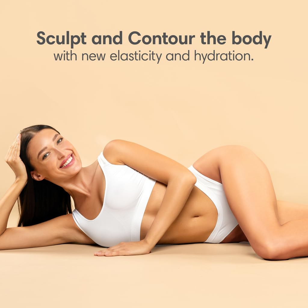 Consult Beaute applying cream to upper arm to improve crepey texture