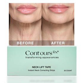 Contours Rx application step-by-step behind neck demonstrating fast lift