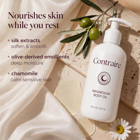 Contraire foot massage setting showing soothing magnesium for tired feet