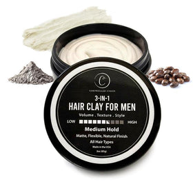 Controlled Chaos front packaging showing matte jar and product name for clean styling