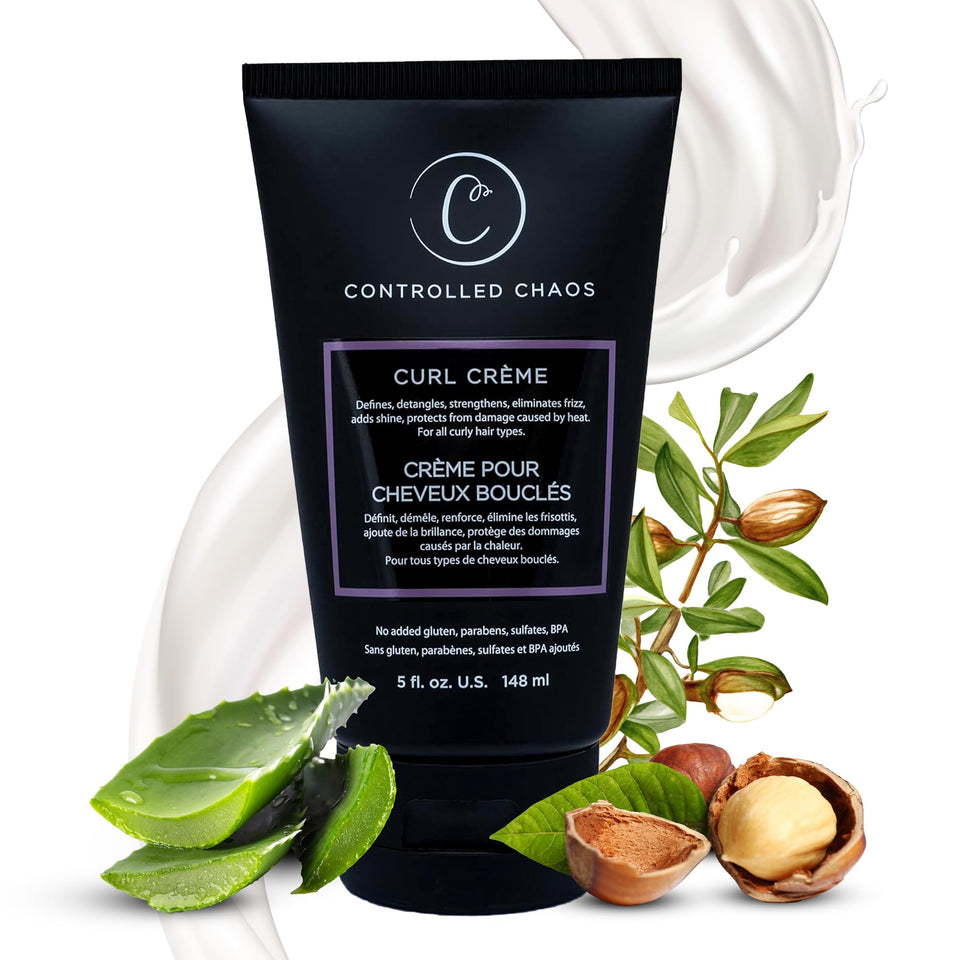 Controlled Chaos front packaging showing product benefits and size