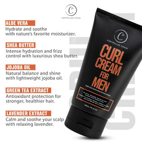 Controlled Chaos jar on bathroom shelf in lifestyle scene conveying daily grooming routine benefit