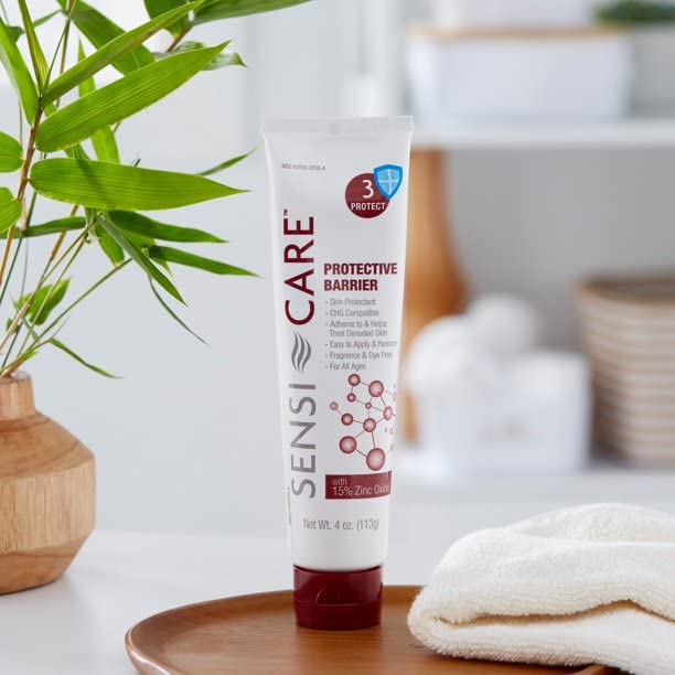 ConvaTec tube placed in bathroom kit showing portability and convenient travel-ready protection