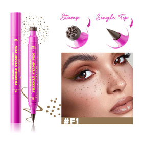 COOL STORY pen creating freckles on cheek for realistic finish