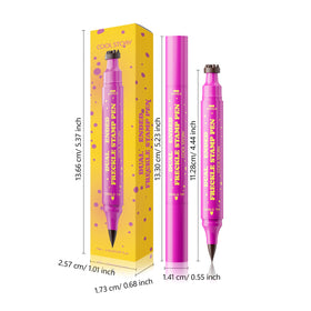 COOL STORY pen next to ruler showing compact travel-friendly size