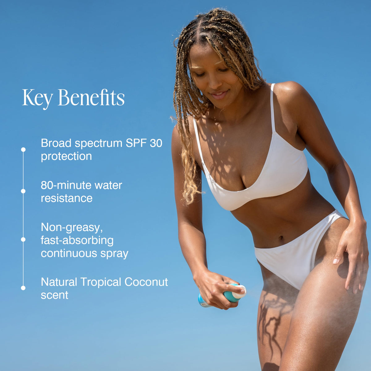 COOLA application on arm outdoors quick coverage for active days benefit