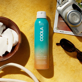 COOLA clear sheer texture close-up fast-absorbing, non-greasy benefit