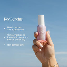 COOLA probiotic ingredient close-up emphasizing moisture retention support