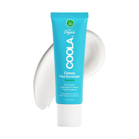 COOLA face sunscreen front packaging showing SPF 30 and lightweight lotion benefit
