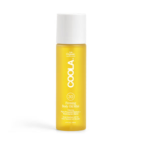 COOLA front packaging showing SPF 30 and firming oil benefits
