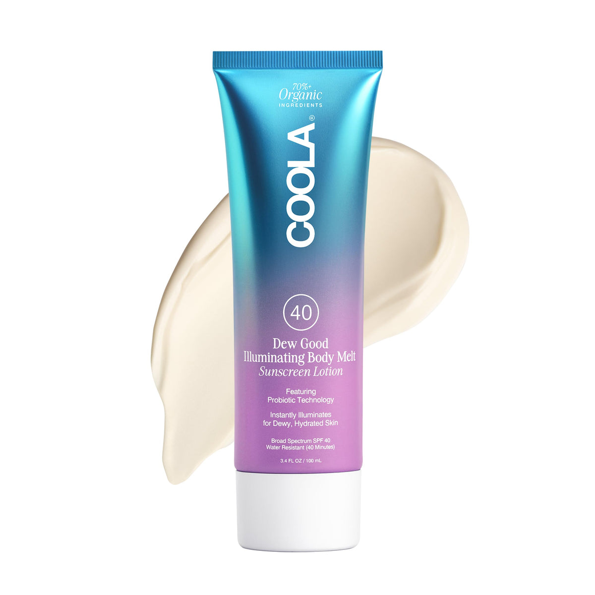 COOLA front packaging showing SPF 40 and illuminating finish benefits