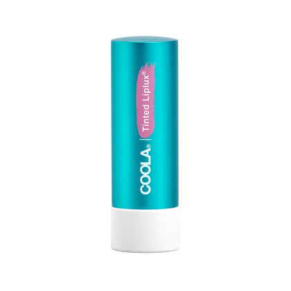 COOLA lip lux front packaging showing SPF 30 and sheer tint, convenient protection