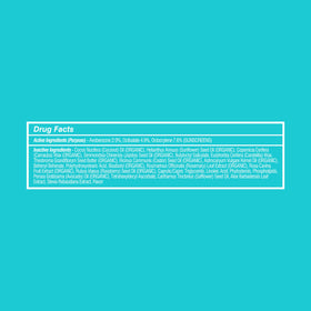 COOLA Liplux label close-up showing reef-compliant and vegan benefits