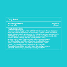 COOLA close-up of non-nano zinc oxide texture and sheer finish