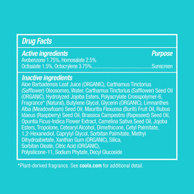 COOLA packaging and logo emphasizing eco-friendly credentials