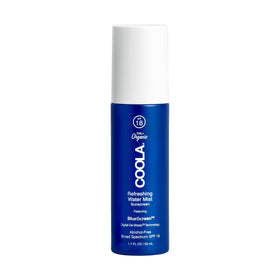 COOLA front packaging showing SPF 18 label and organic ingredients benefits