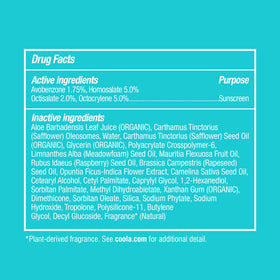 COOLA guava and mango fruit display conveying natural scent benefit