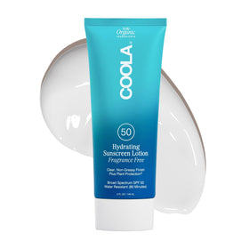 COOLA front packaging showing SPF 50 and benefits