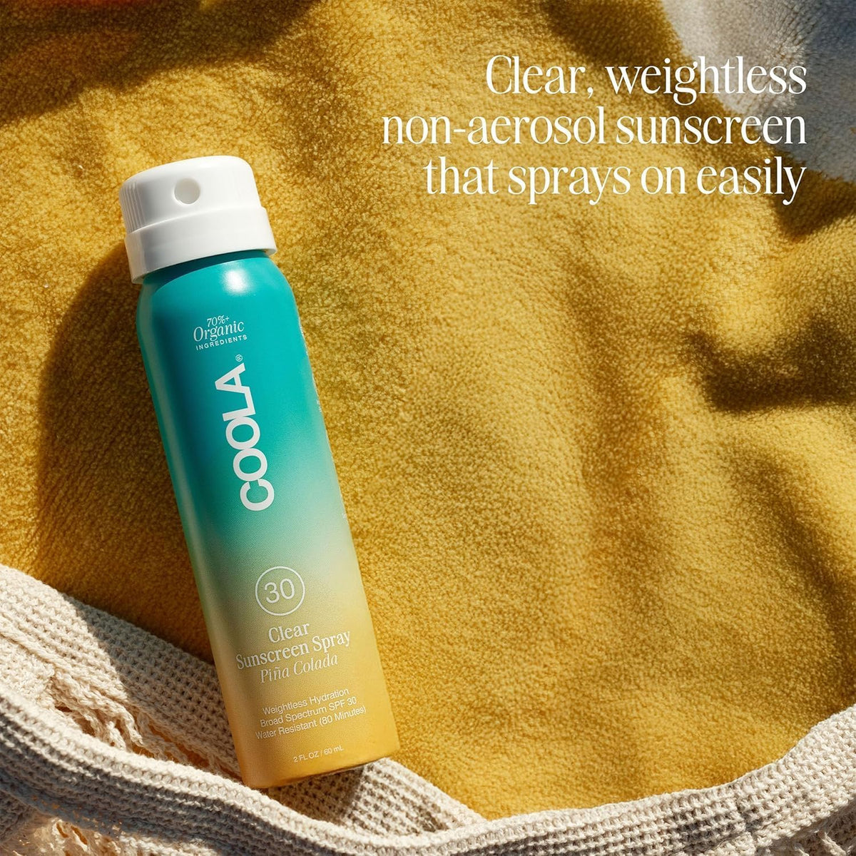 COOLA travel kit inside a bag for scale and on-the-go sunscreen benefit
