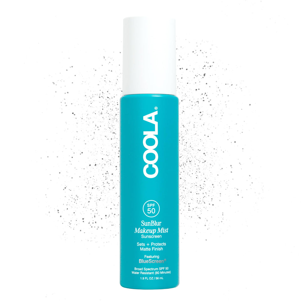 COOLA SunBlur front packaging showing SPF 50 protection benefit
