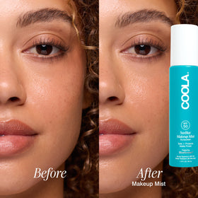 COOLA SunBlur inside a handbag signalling on-the-go SPF and makeup refresh