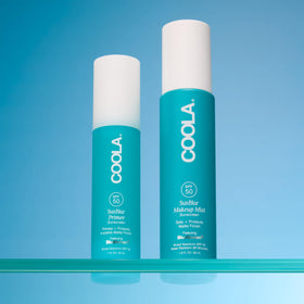 COOLA SunBlur matte finish on skin close-up demonstrating blurred pores benefit