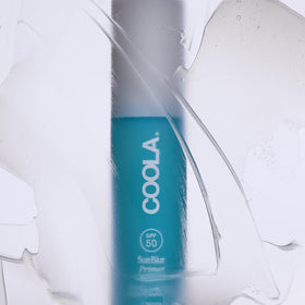 COOLA SunBlur texture close-up showing silky, mattifying finish benefit