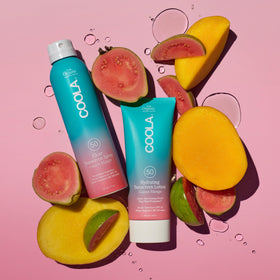 COOLA botanical ingredients flatlay highlighting antioxidant plant protection benefit
