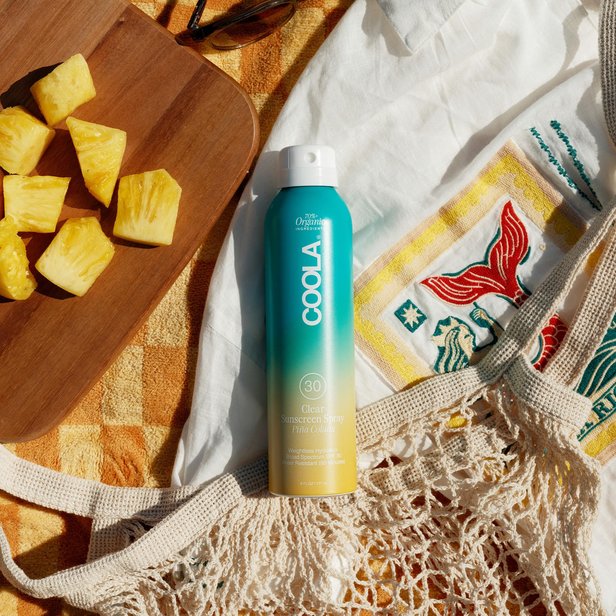 COOLA fine mist texture close-up demonstrating fast absorption benefit