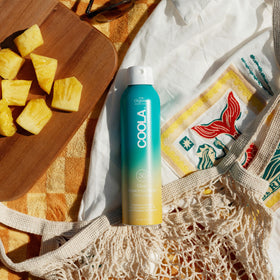 COOLA fine mist texture close-up demonstrating fast absorption benefit