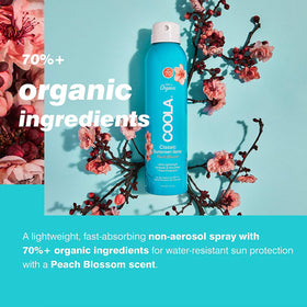 COOLA texture on skin close-up showing sheer, non-greasy finish benefit