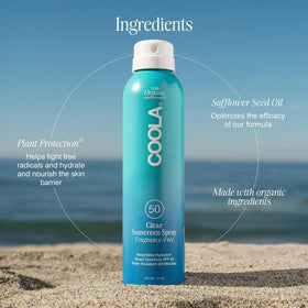 COOLA after-application skin texture looking non-greasy