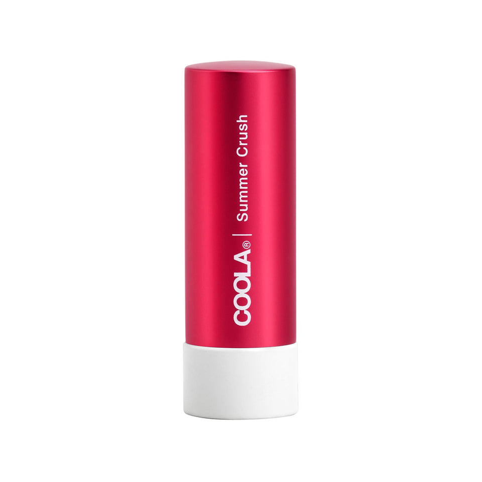 COOLA tinted Liplux front packaging showing SPF 30 and shade, provides daily lip protection