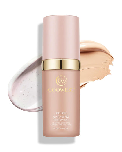 Coowest front packaging bottle showing sleek design and shade-adapting benefit