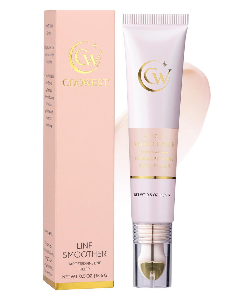 Coowest primer front packaging showing tinted tube and capacity, pores appear smoother