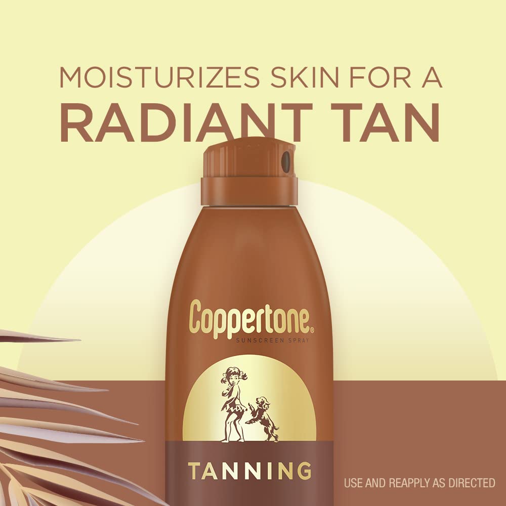 Coppertone nozzle spraying fine mist for fast coverage