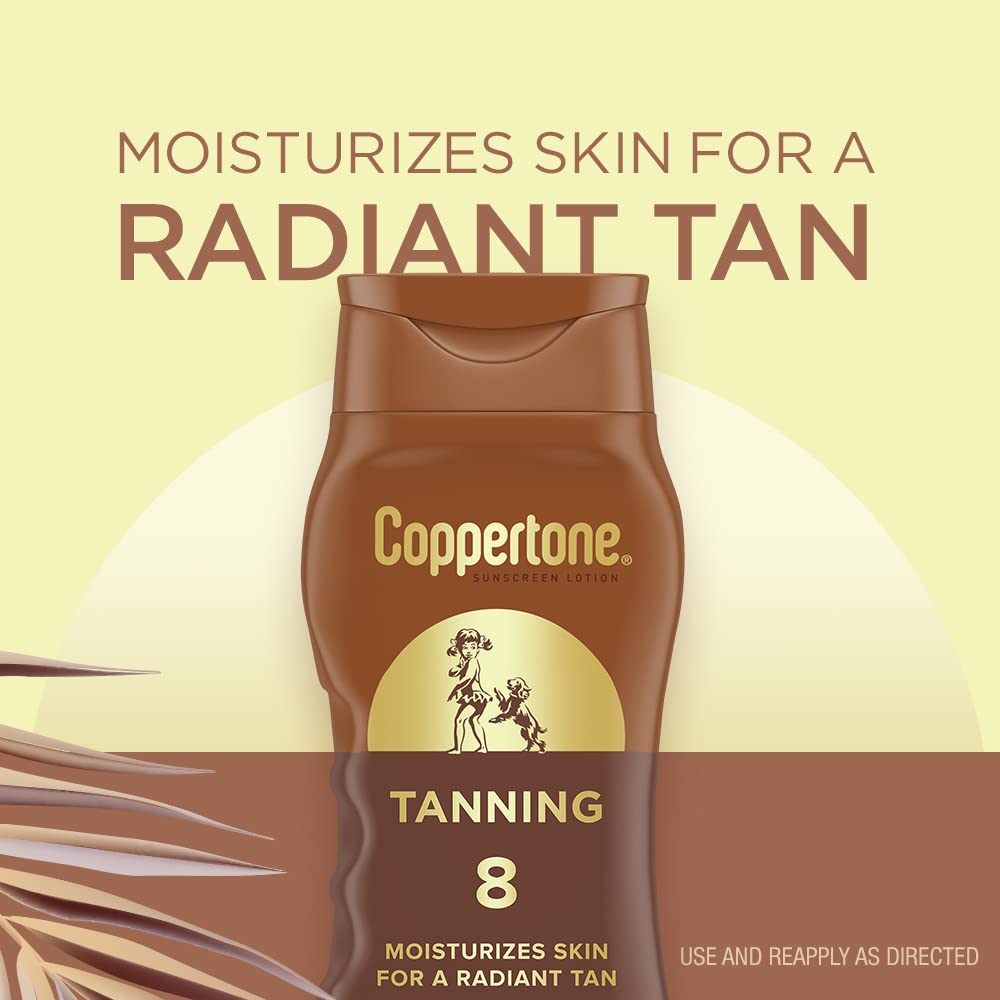 Coppertone lotion texture close-up highlighting lightweight, non-greasy feel