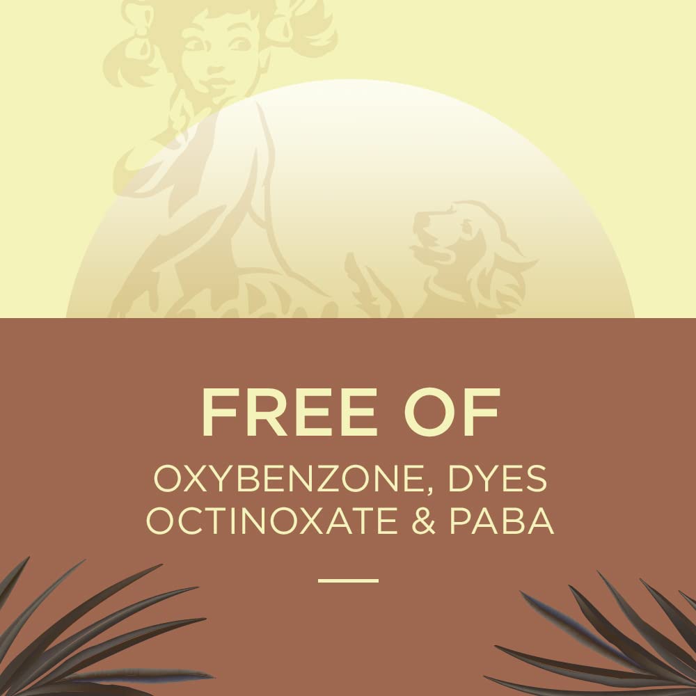 Coppertone family at poolside using spray for easy reapplication