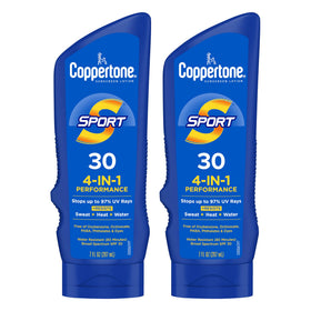Coppertone front packaging showing SPF 30 and sport protection benefits