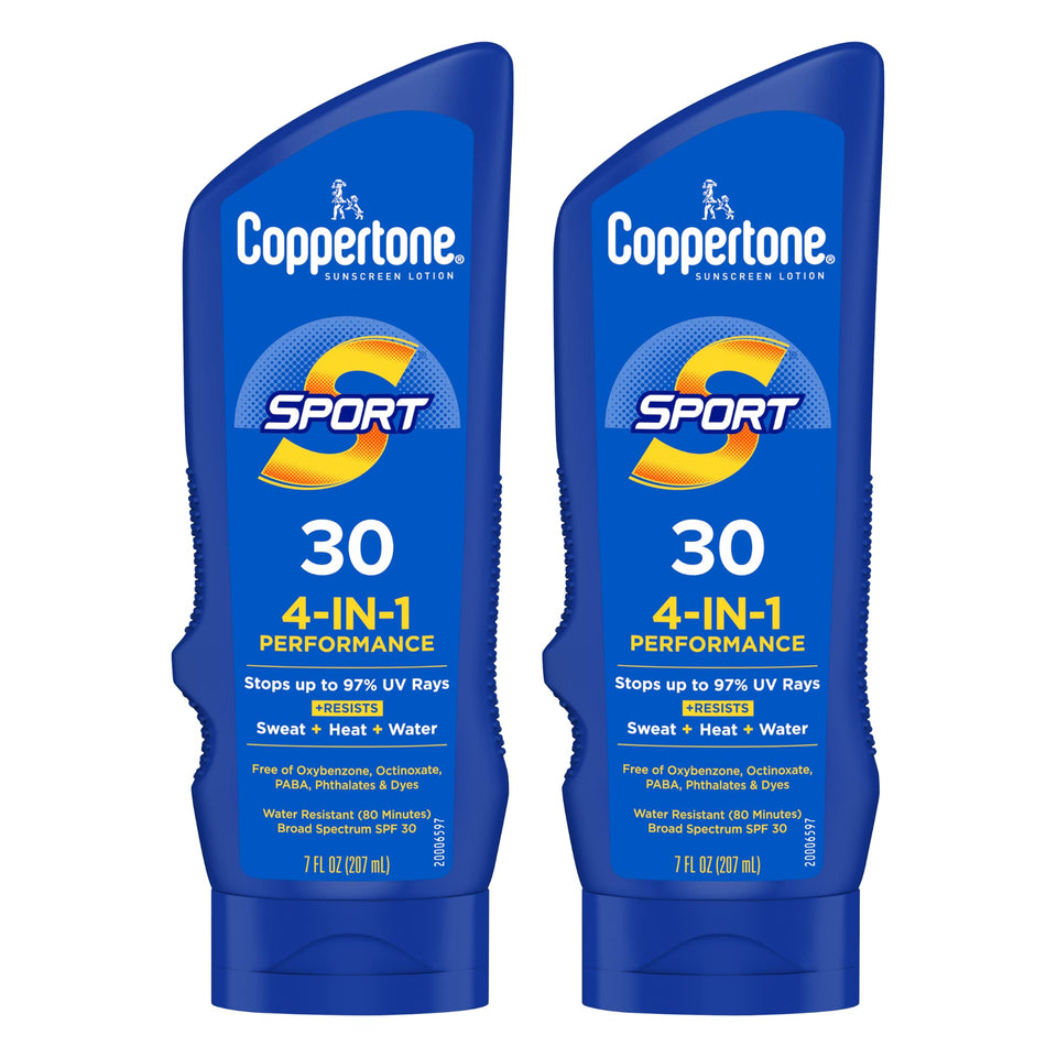 Coppertone front packaging showing SPF 30 and sport protection benefits