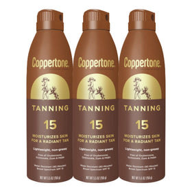 Coppertone front packaging showing SPF 15 and benefits