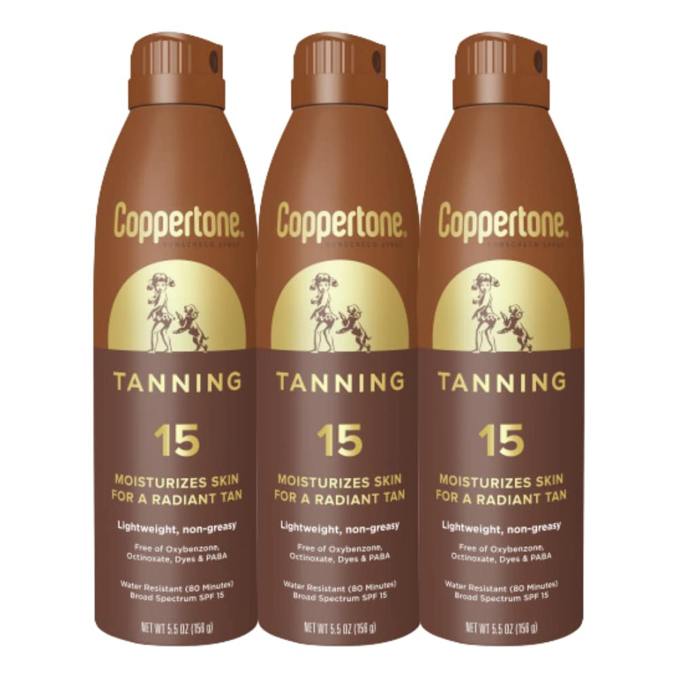 Coppertone front packaging showing SPF 15 and benefits